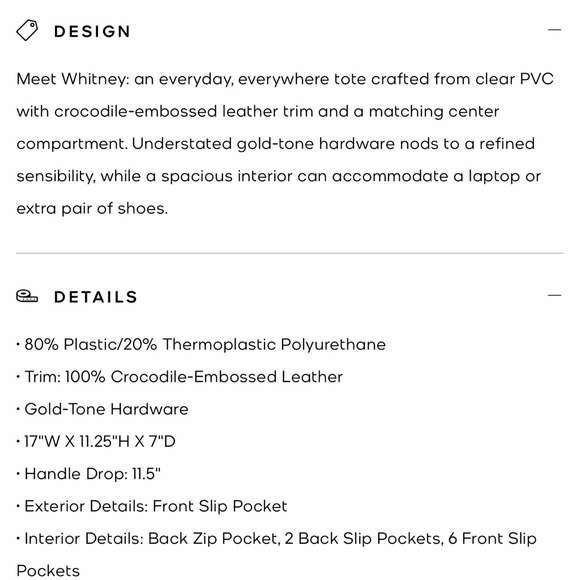 NWT Michael Kors Whitney Tote - Picture 5 of 8